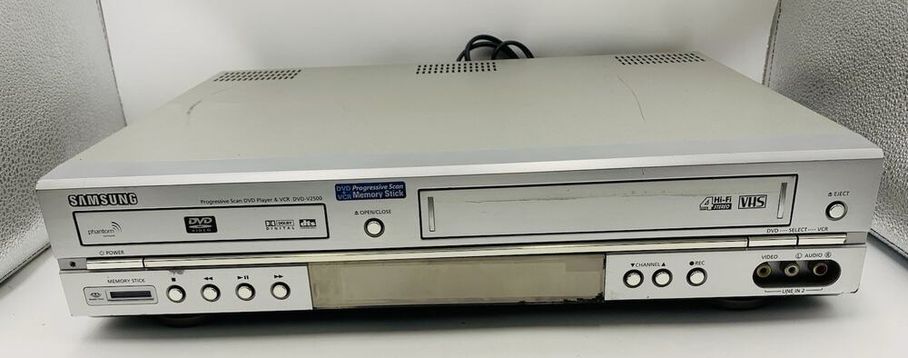 Samsung DVD-V2500 VHS DVD Combo 4 Head Hi-Fi S-Video Optical 480P 480I Recorder